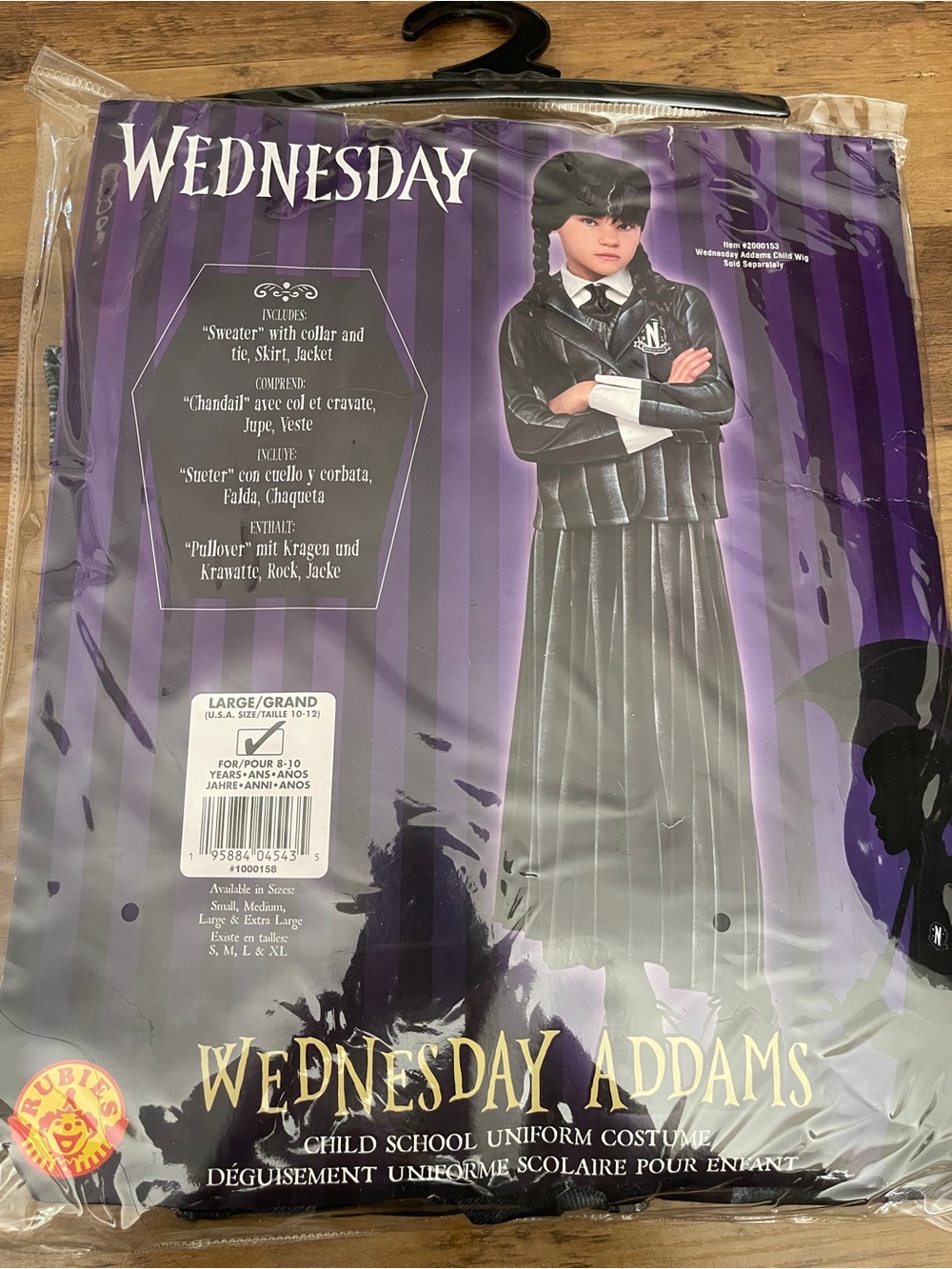 Wednesday Girls Costume Addams Family